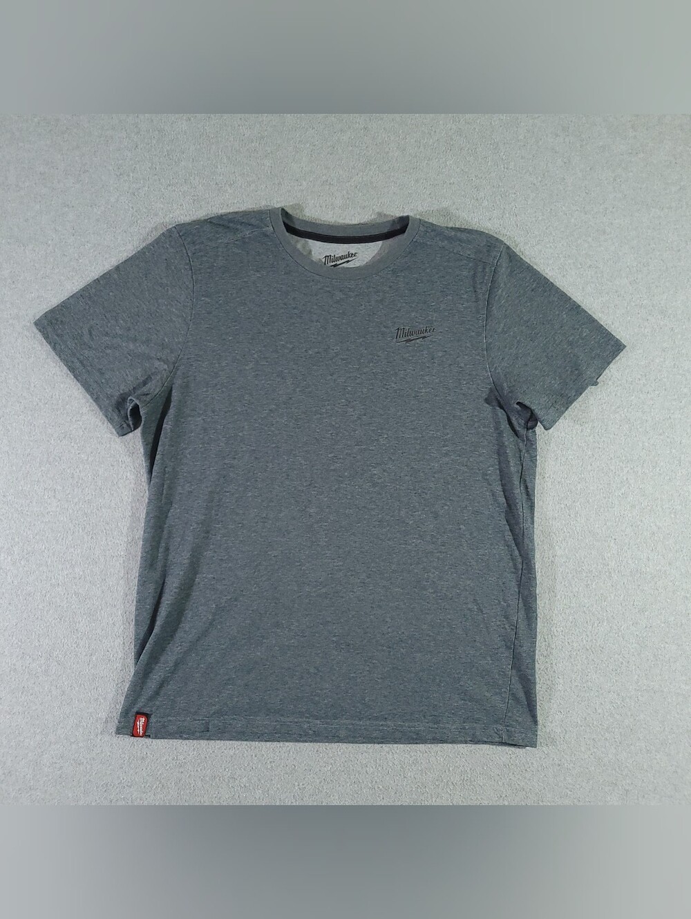 Milwaukee Free Flex Mens Large Gray Short Sleeve Logo Work T-Shirt Style 603